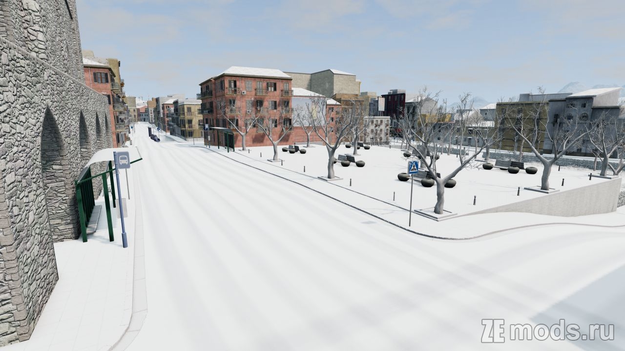 Мод Карта "Italy Snowy" (1.1) для BeamNG.drive (0.36.x)