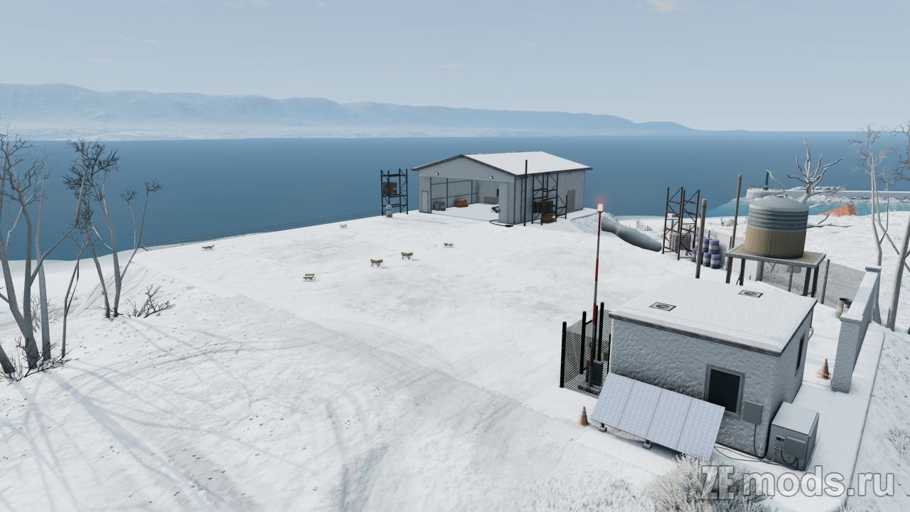 Карта "Small Island Snowy" (1.1) для BeamNG.drive (0.36.x)