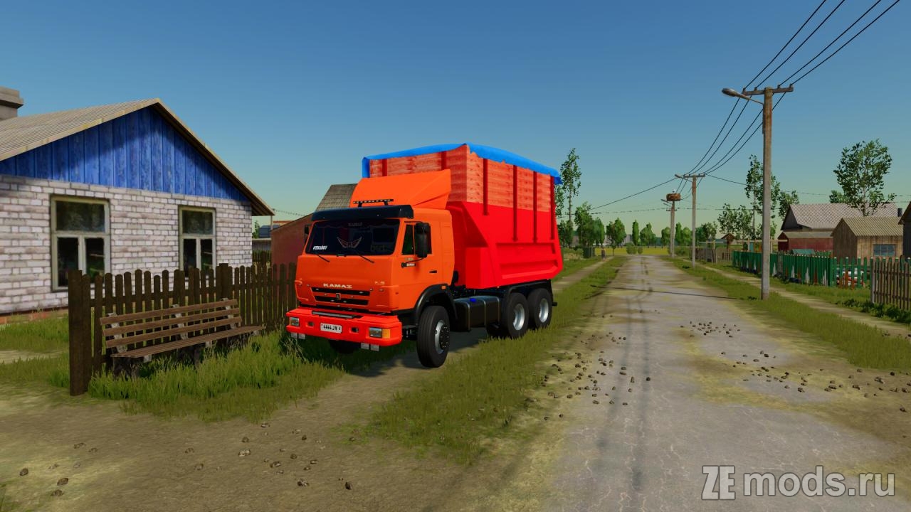 Мод КамАЗ-55111 (1.0) для Farming Simulator 22