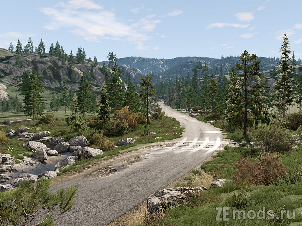 Мод Карта "Norwegian Road 152 "Reshjemheia"" (0.3) для BeamNG.drive (0.36.x)