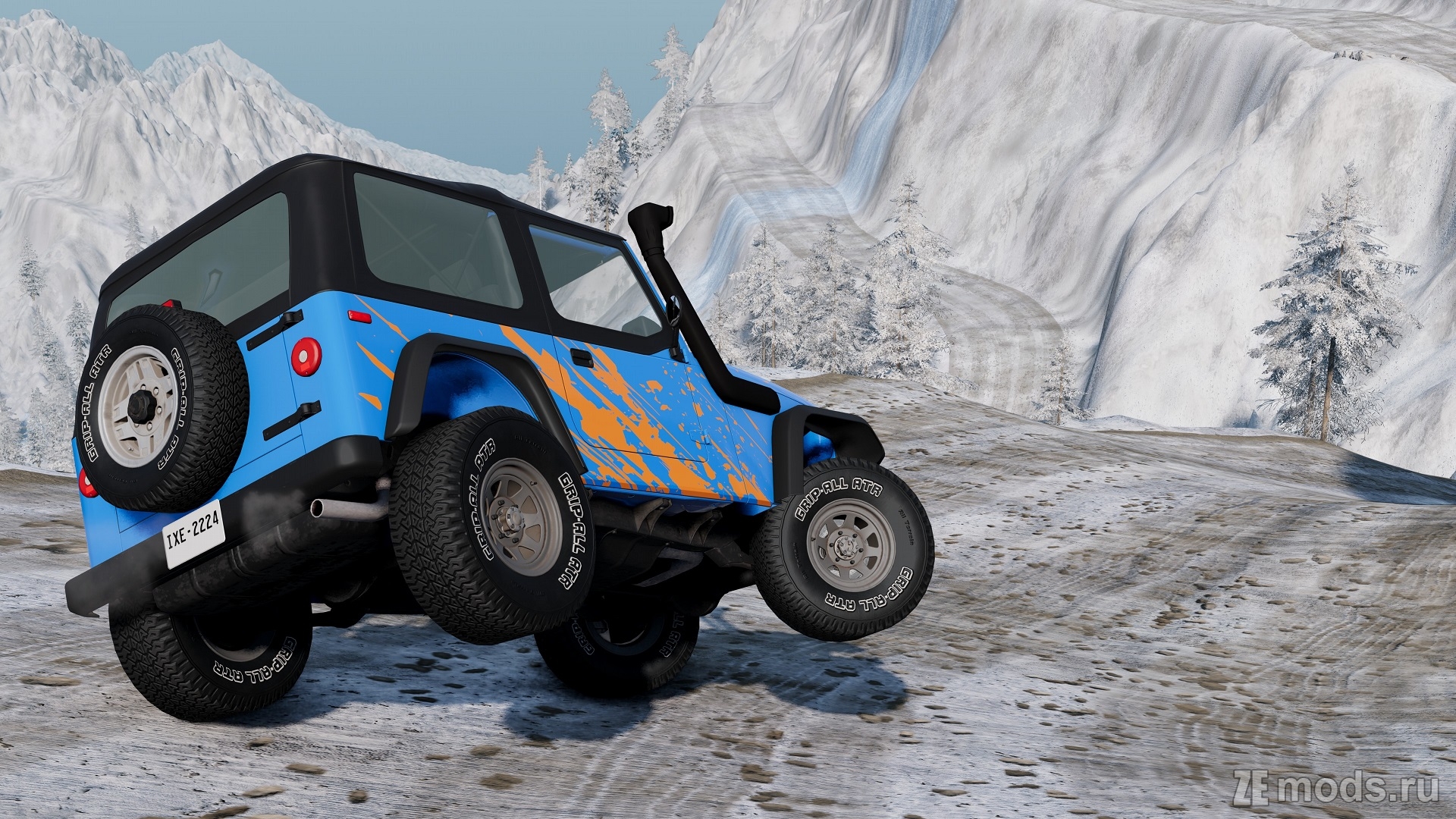 Мод Карта "Snowtrax" (1.1) для BeamNG.drive (0.37.x)