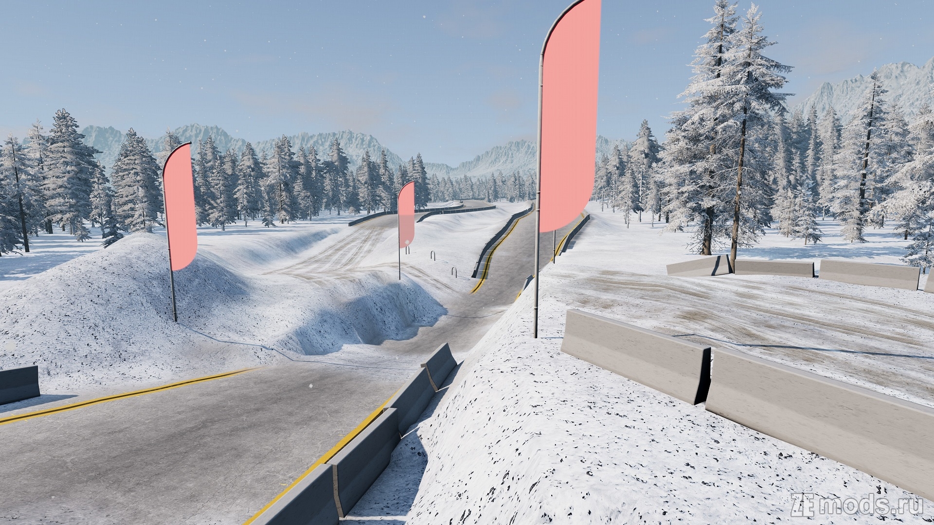 Мод Карта "Snowtrax" (1.1) для BeamNG.drive (0.37.x)