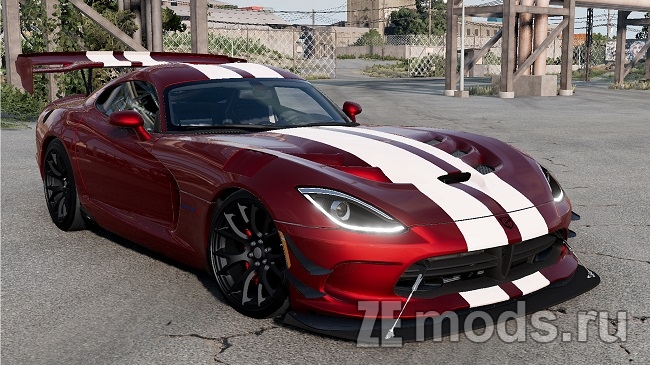 Мод Dodge Viper V (2.0) для BeamNG.drive (0.37.x)