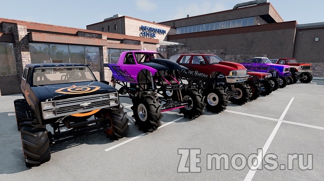 Monster Truck Pack (1.0) для BeamNG.drive (0.37.x)