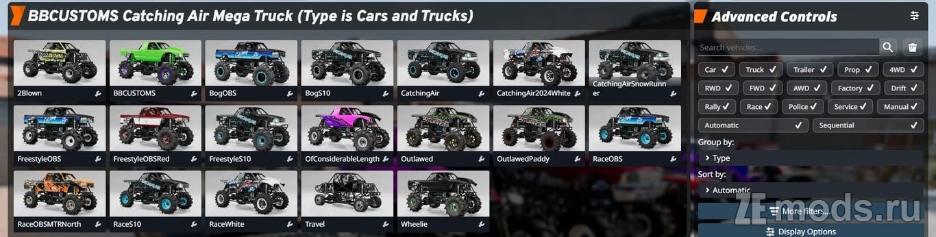 Мод Monster Truck Pack (1.0) для BeamNG.drive (0.37.x)