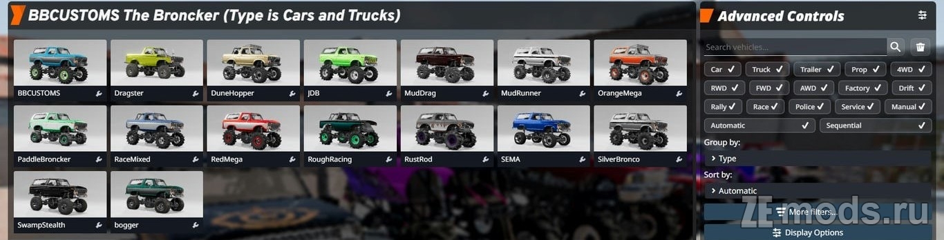 Мод Monster Truck Pack (1.0) для BeamNG.drive (0.37.x)