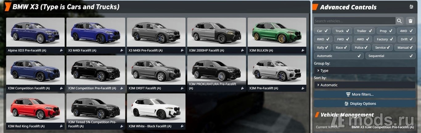 Мод BMW X3 (G01-F97) (Pre-Facelift Facelift) ReWork (1.0) для BeamNG.drive (0.37.x)