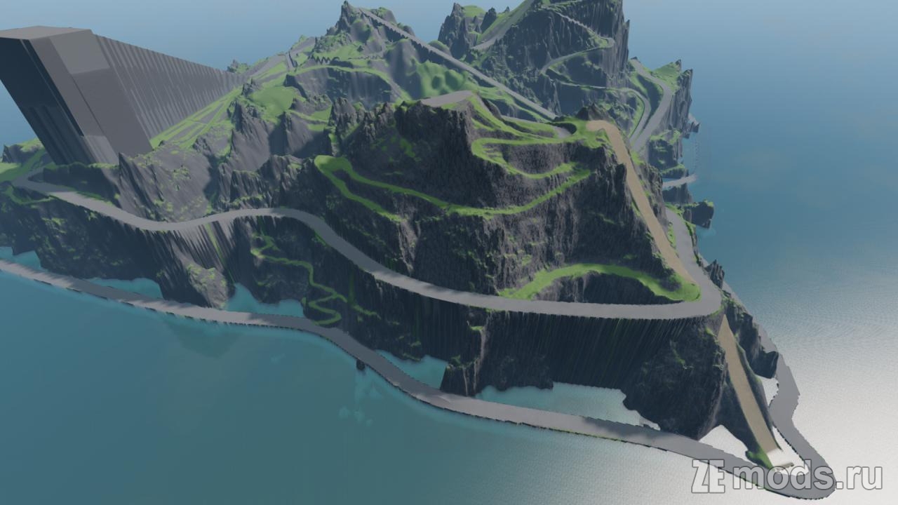 Мод Карта "SoapBox Crash Course Mountain" (1.1) для BeamNG.drive (0.37.x)