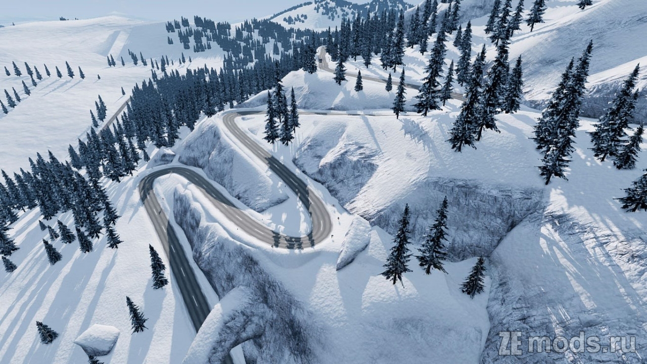Мод Карта "Schneeberg" (1.2) для BeamNG.drive (0.37.x)