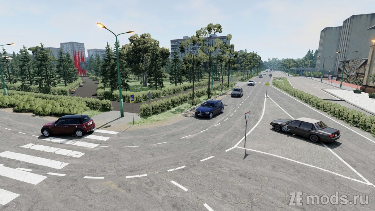 Мод Карта "Вешки" (1.0) для BeamNG.drive (0.37.x)