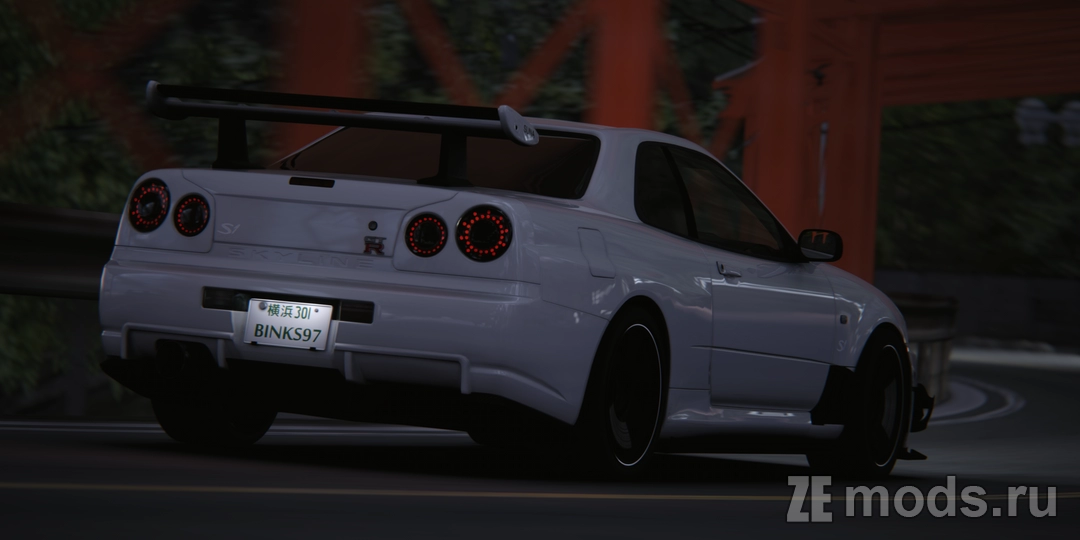 Скачать мод Nissan Skyline GT-R R34 Suna Binks для Assetto Corsa
