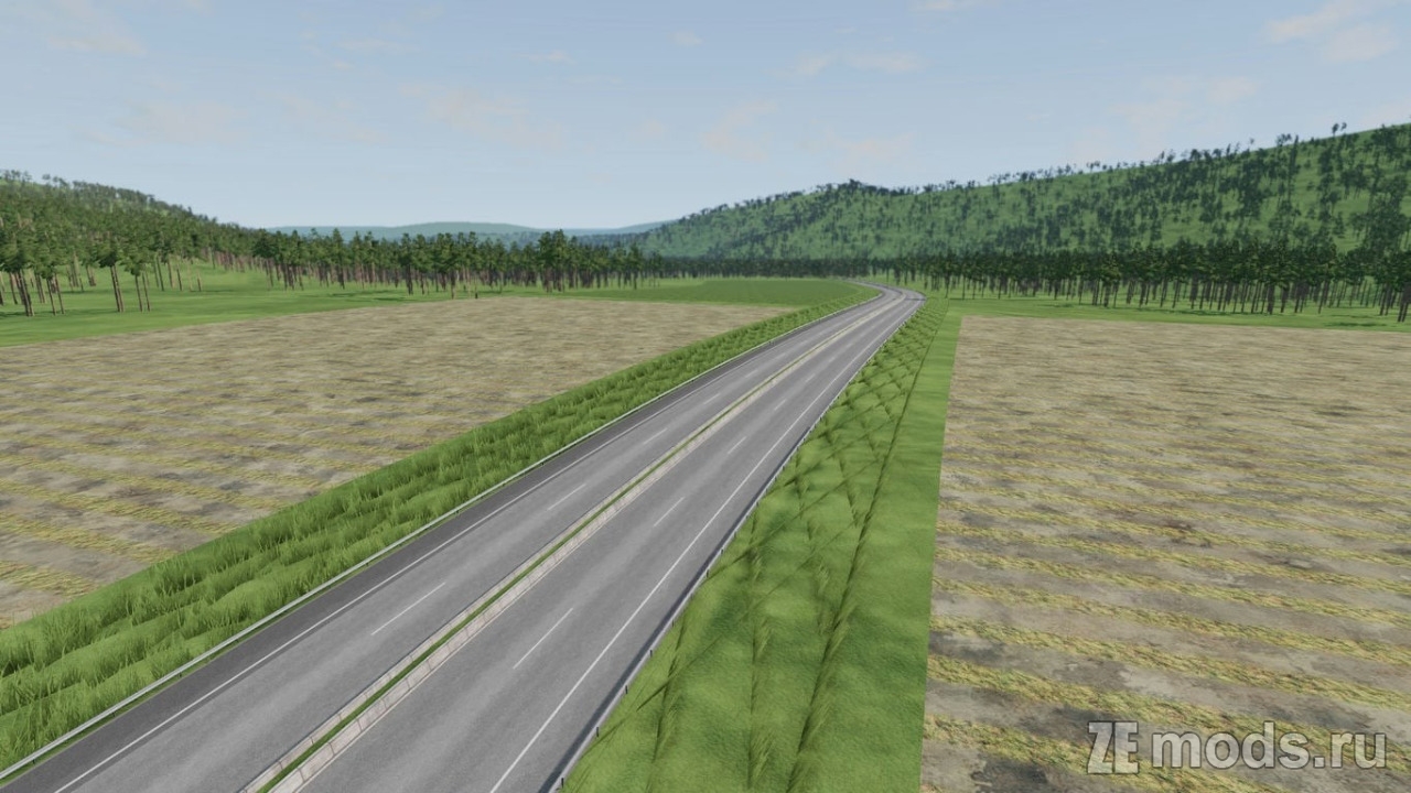 Мод Карта "Autobahn 57k" (1.5) для BeamNG.drive (0.37.x)