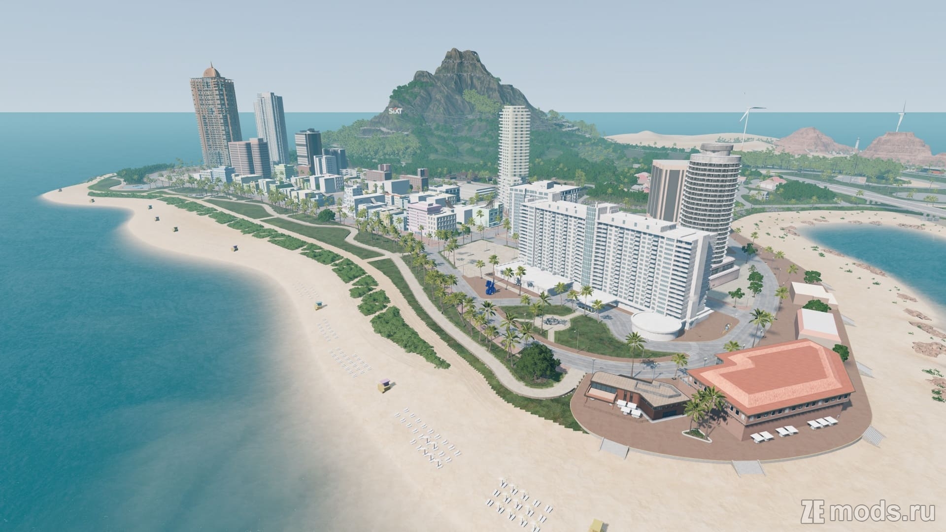 Мод Карта "SIXT Island" (1.01) для BeamNG.drive (0.37.x)