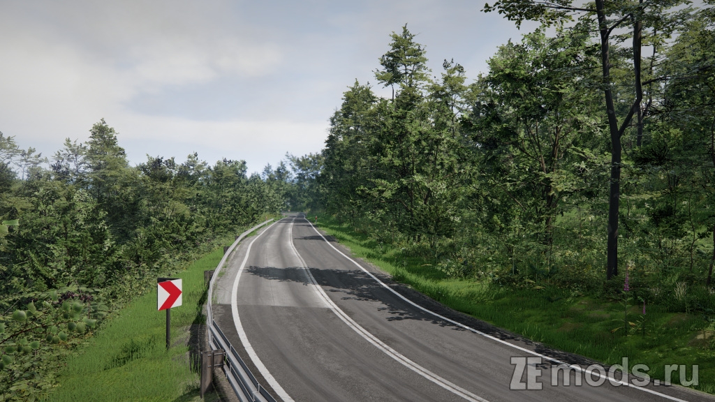 Мод Карта "DK28 Wujskie - Tyrawa Wołoska, Podkarpackie, Poland" (1.0) для BeamNG.drive (0.37.x)