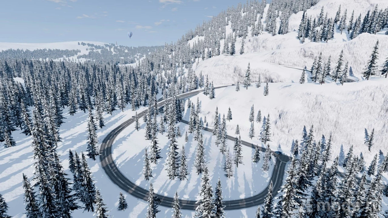 Карта "Schneeberg" (1.3) для BeamNG.drive (0.37.x)