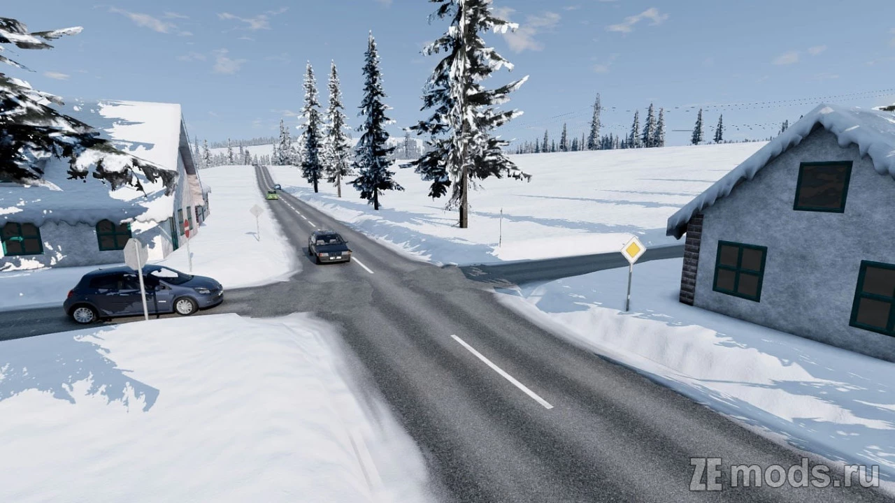 Мод Карта "Schneeberg" (1.3) для BeamNG.drive (0.37.x)