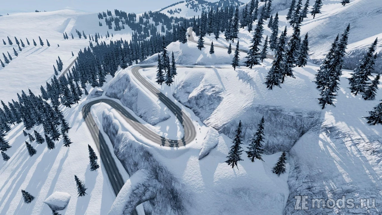 Мод Карта "Schneeberg" (1.3) для BeamNG.drive (0.37.x)