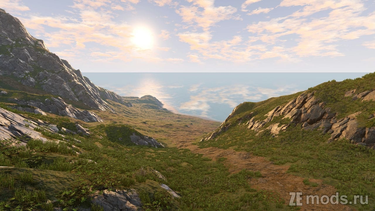 Карта "Cliff PBR" (1.4) для BeamNG.drive (0.38.x)