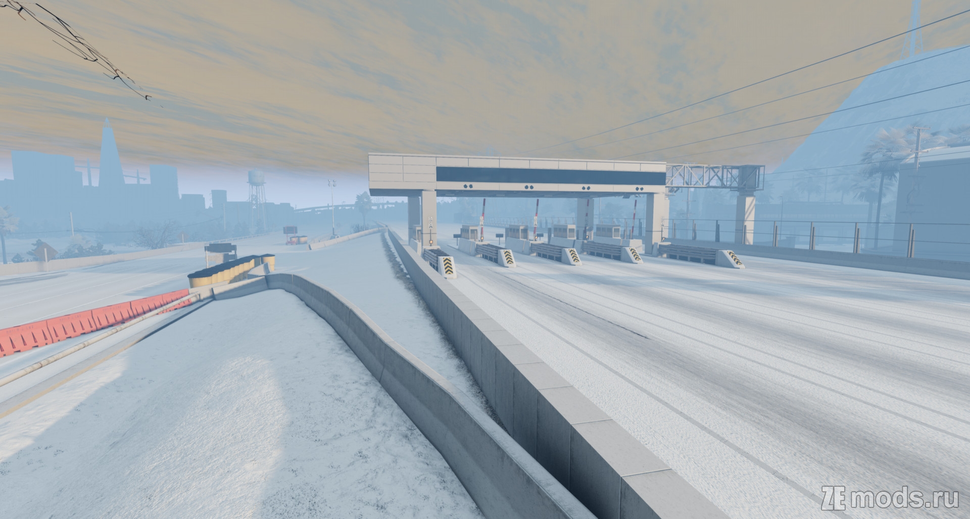 Карта "West Coast USA – Winter Storm Edition" (1.0) для BeamNG.drive (0.38.x)