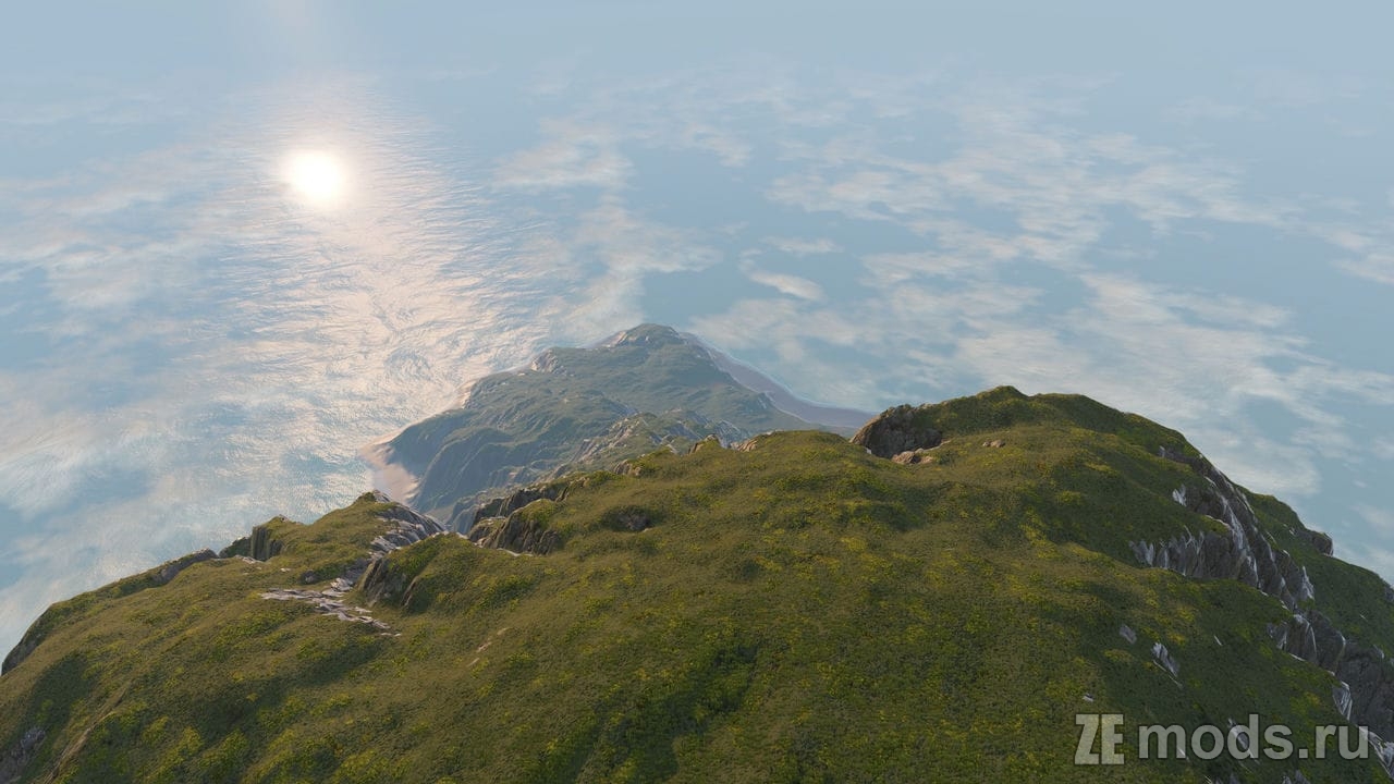 Мод Карта "Cliff PBR" (1.4) для BeamNG.drive (0.38.x)