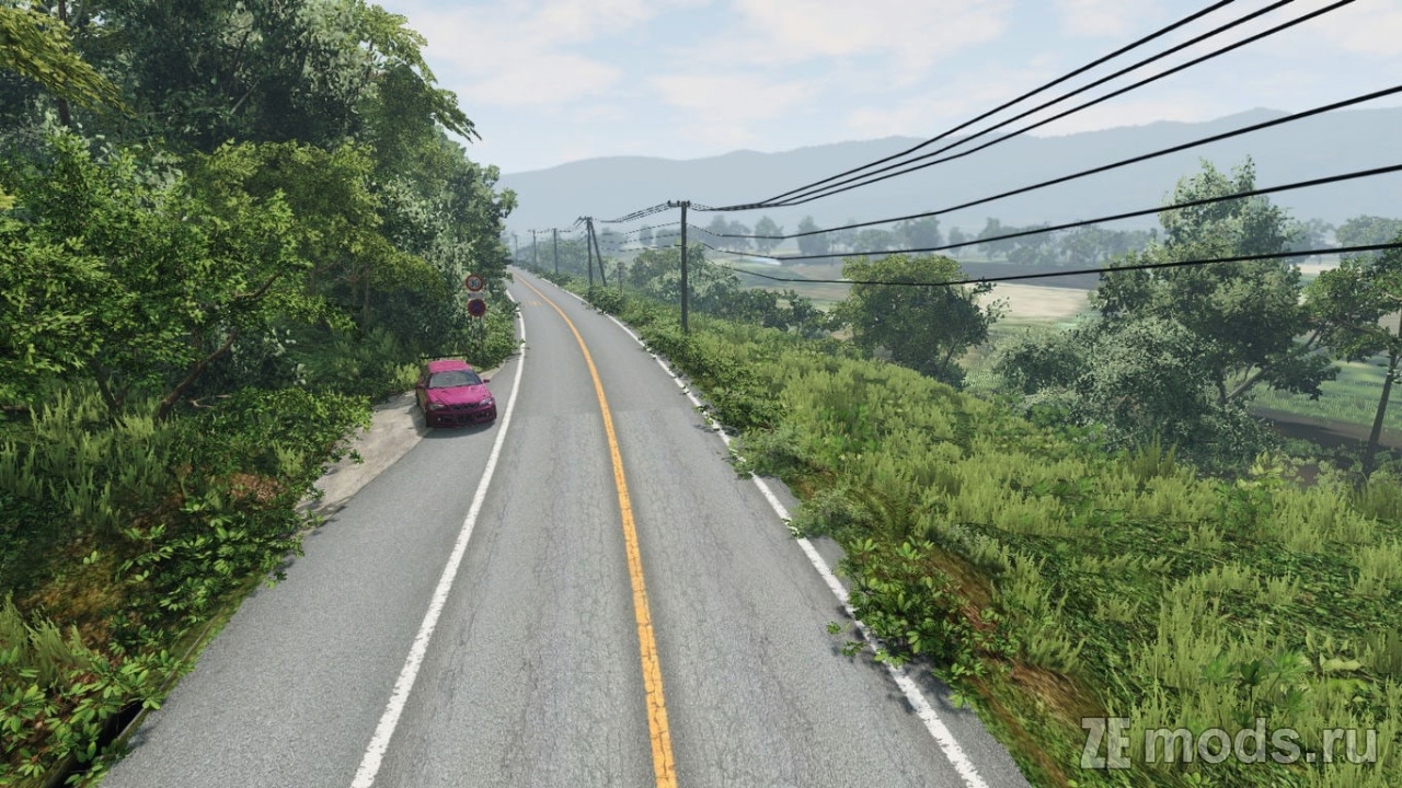 Мод Карта "Tsukuba Fruits Line (Touge)" (3.0) для BeamNG.drive (0.38.x)
