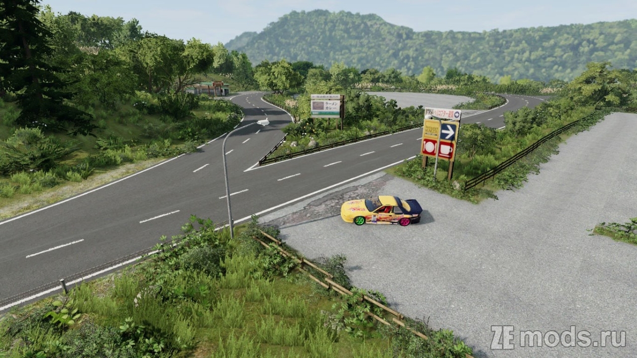 Мод Карта "2K Ashinoko Skyline" (2.0) для BeamNG.drive (0.38.x)