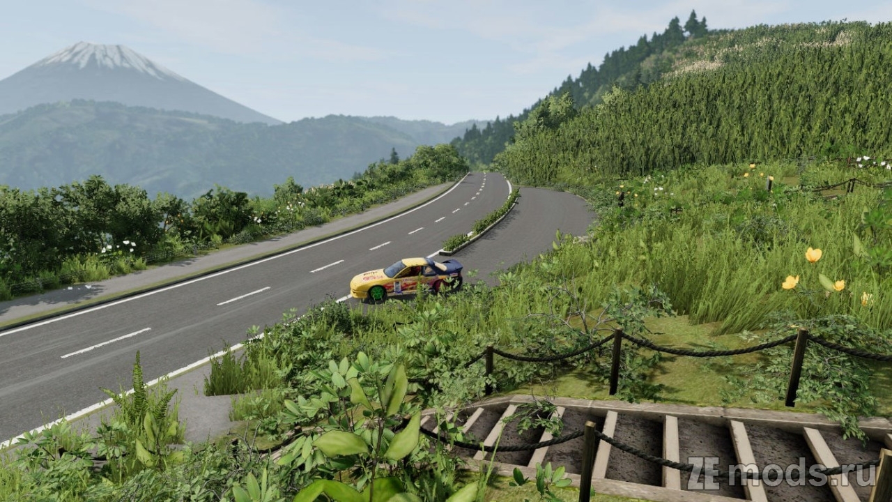 Мод Карта "2K Ashinoko Skyline" (2.0) для BeamNG.drive (0.38.x)