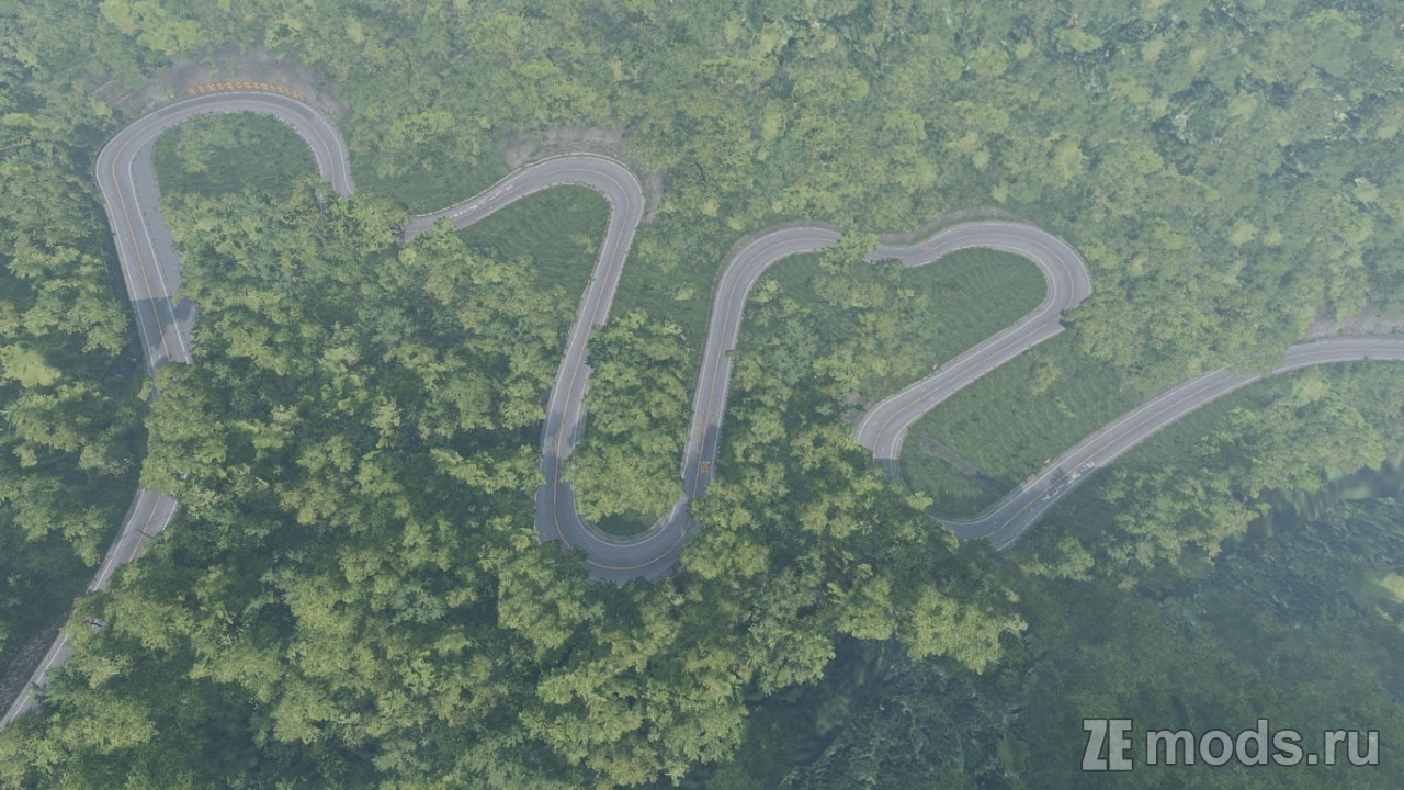 Мод Карта "Mount Akagi (Touge)" (1.1) для BeamNG.drive (0.38.x)