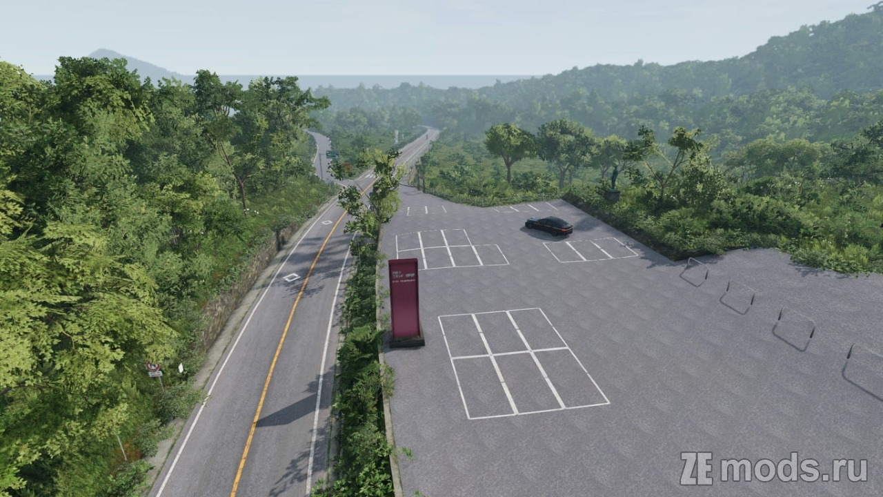 Мод Карта "Mount Akagi (Touge)" (1.1) для BeamNG.drive (0.38.x)