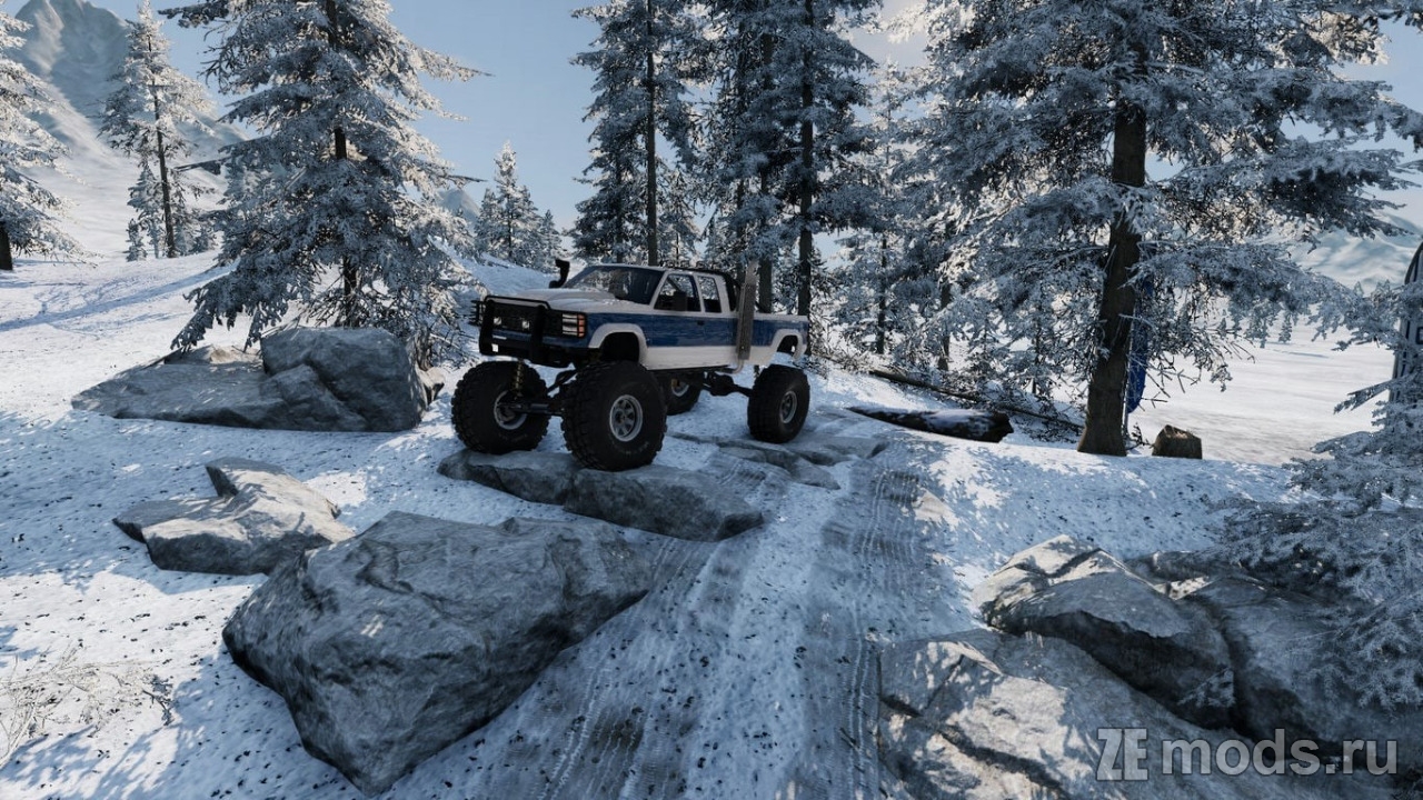 Карта "Snowtrax" (1.2) для BeamNG.drive (0.38.x)
