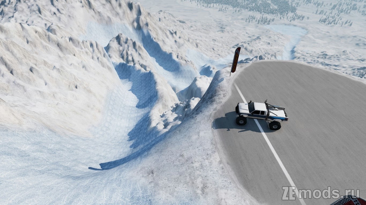 Мод Карта "Snowtrax" (1.2) для BeamNG.drive (0.38.x)