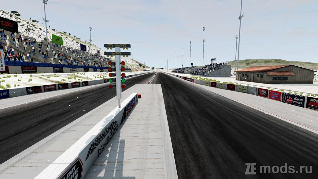 Мод Карта "Bandimere Winter Edition" (1.0) для BeamNG.drive (0.37.x)