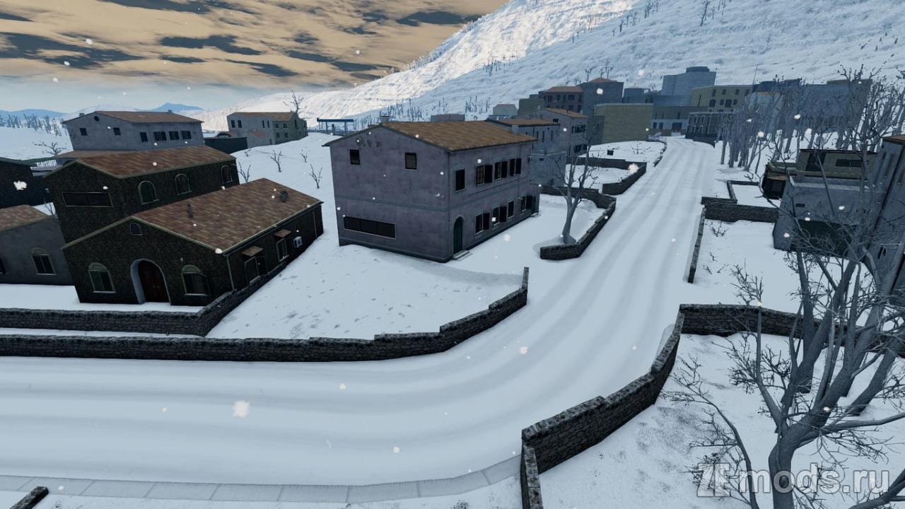 Мод Карта "Winter Italy (BeamNG)" (1.0) для BeamNG.drive (0.37.x)