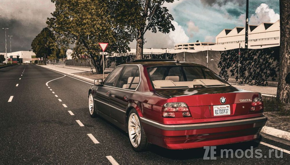 Мод BMW 750iL E38 (2.8) для Euro Truck Simulator 2 (1.57.x)