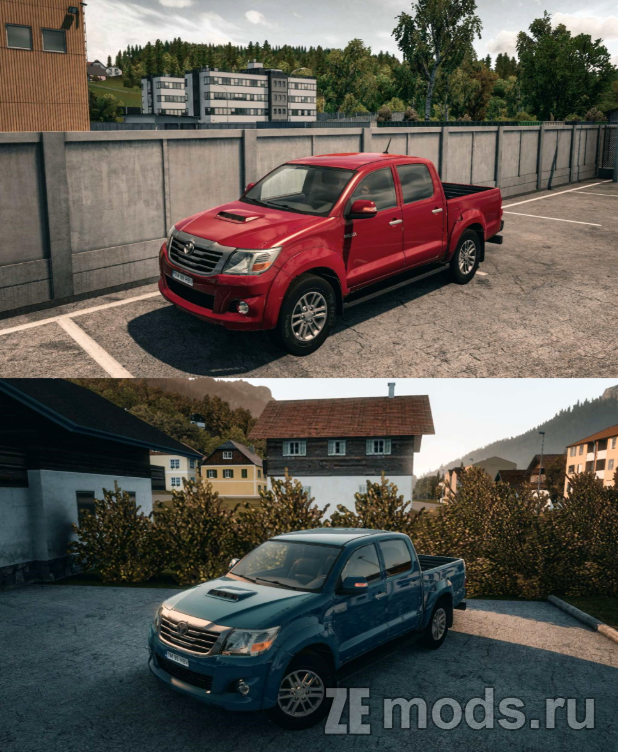 Toyota Hilux 2015 (1.8) для Euro Truck Simulator 2 (1.57.x)