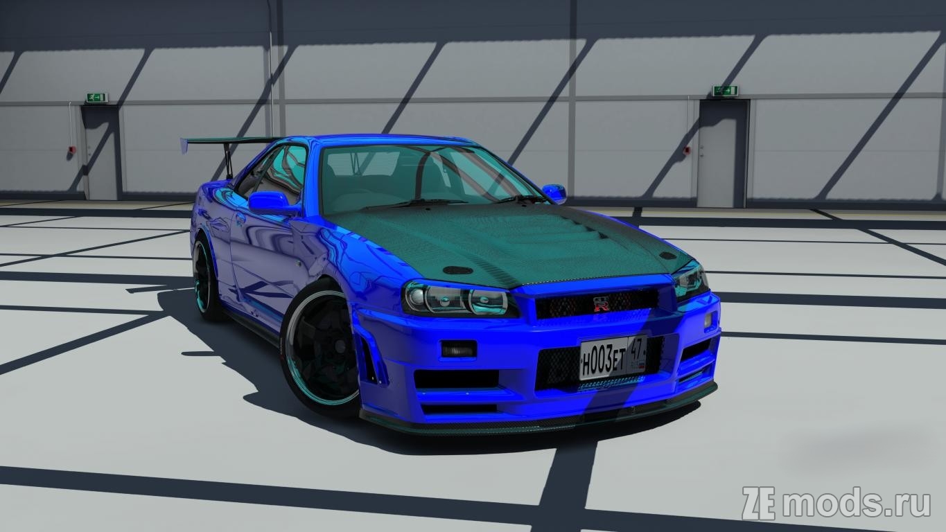 Скачать мод Nissan Skyline GT R34 Tuned для Assetto Corsa