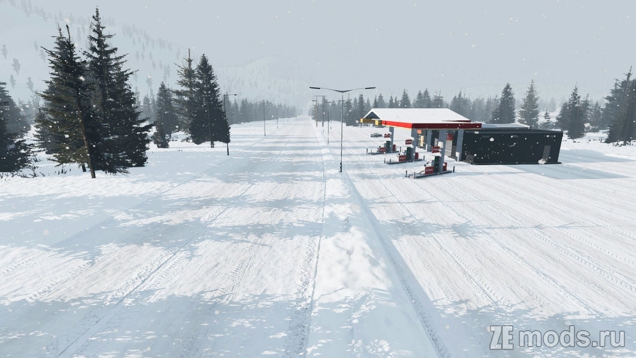 Мод Карта "Winter Playground" (1.0) для BeamNG.drive (0.38.x)