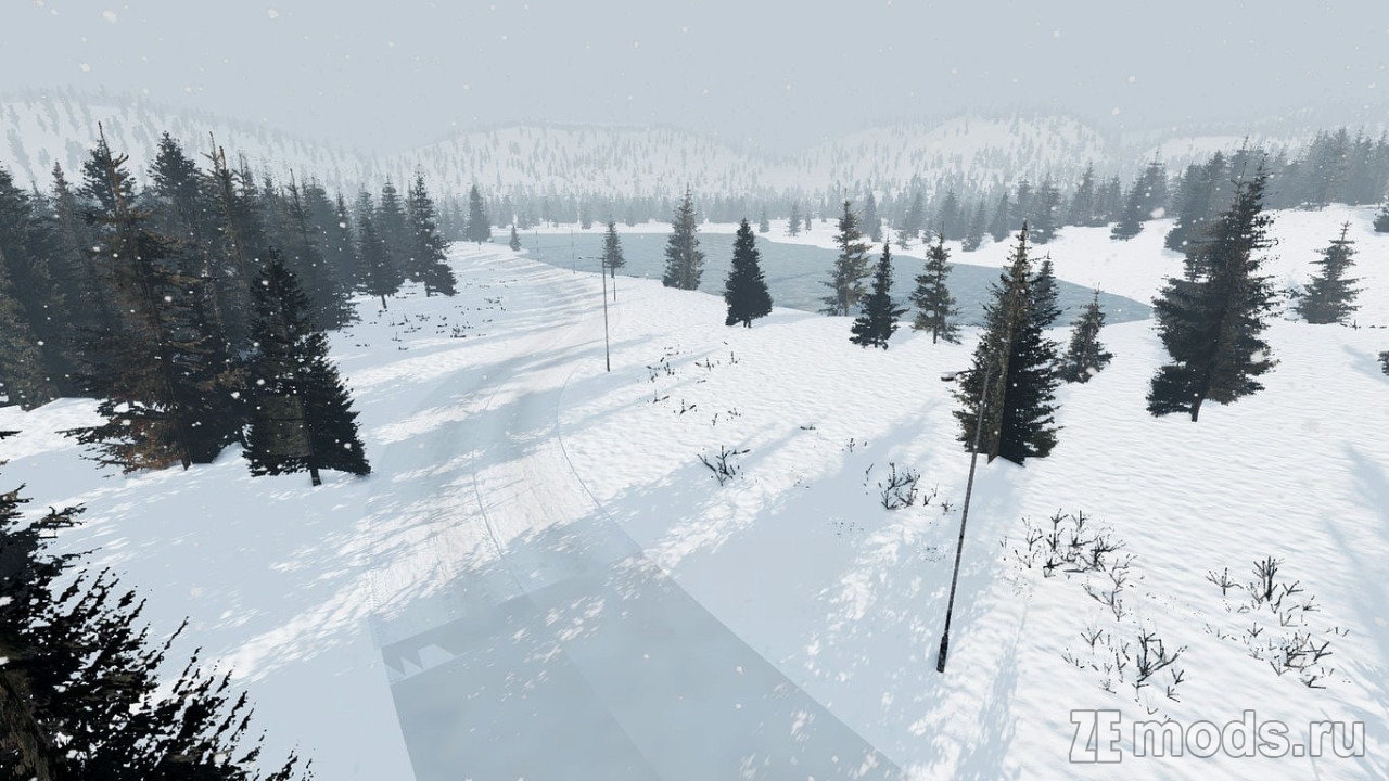 Мод Карта "Winter Playground" (1.0) для BeamNG.drive (0.38.x)