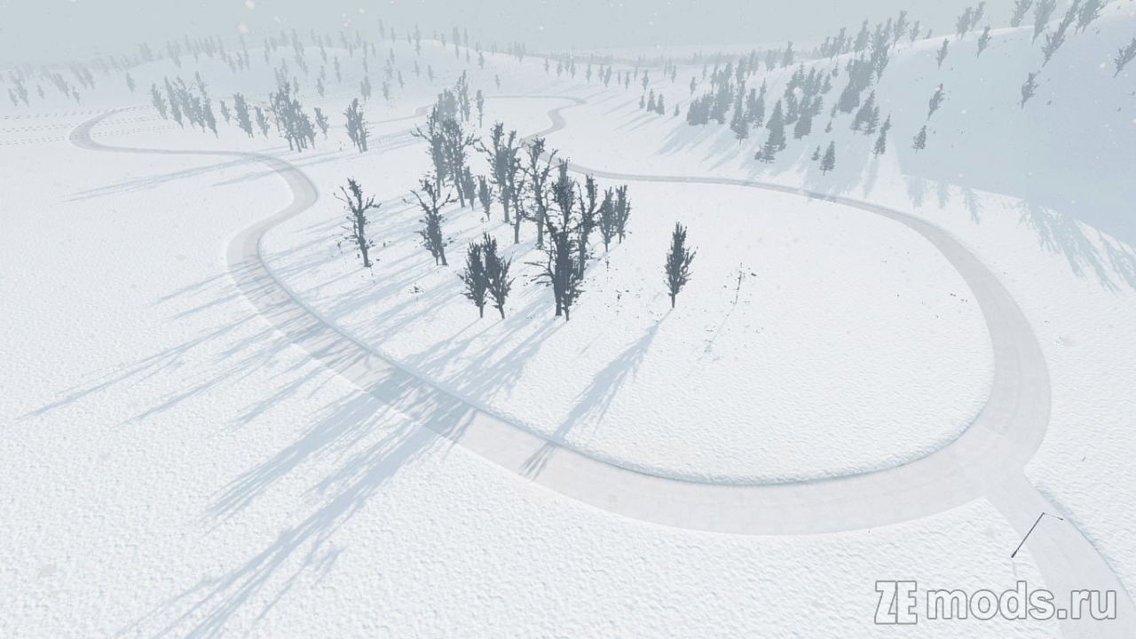 Мод Карта "Winter Playground" (1.0) для BeamNG.drive (0.38.x)