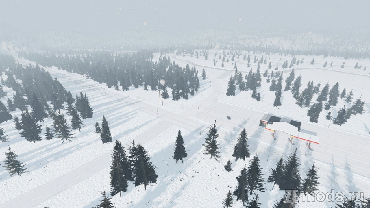 Мод Карта "Winter Playground" (1.0) для BeamNG.drive (0.38.x)