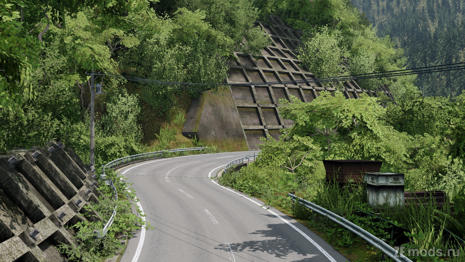Карта "Tsuchisaka (Touge)" (1.1) для BeamNG.drive (0.38.x)