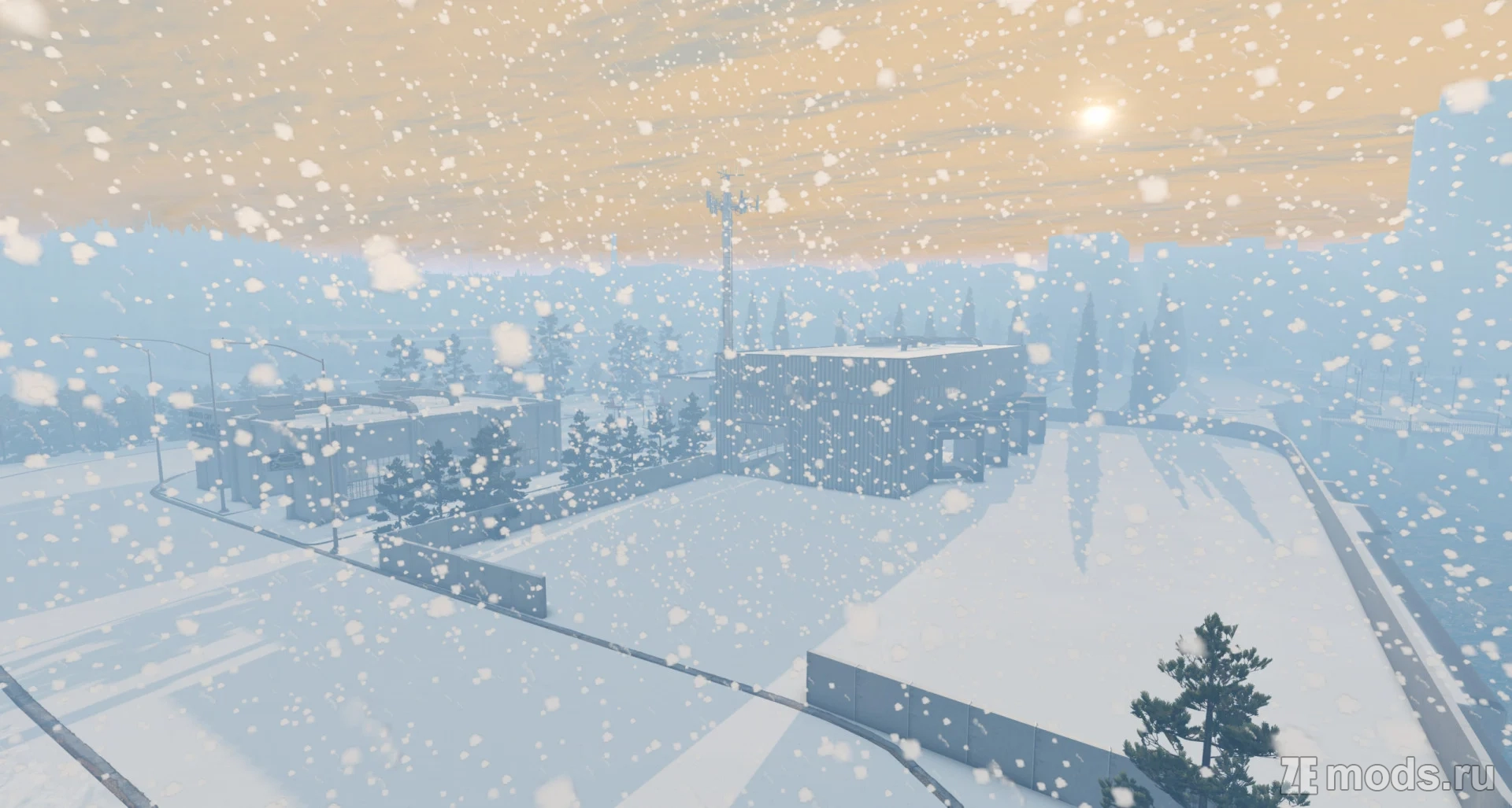 Мод Карта "West Coast USA – Winter Storm Edition" (1.0) для BeamNG.drive (0.38.x)