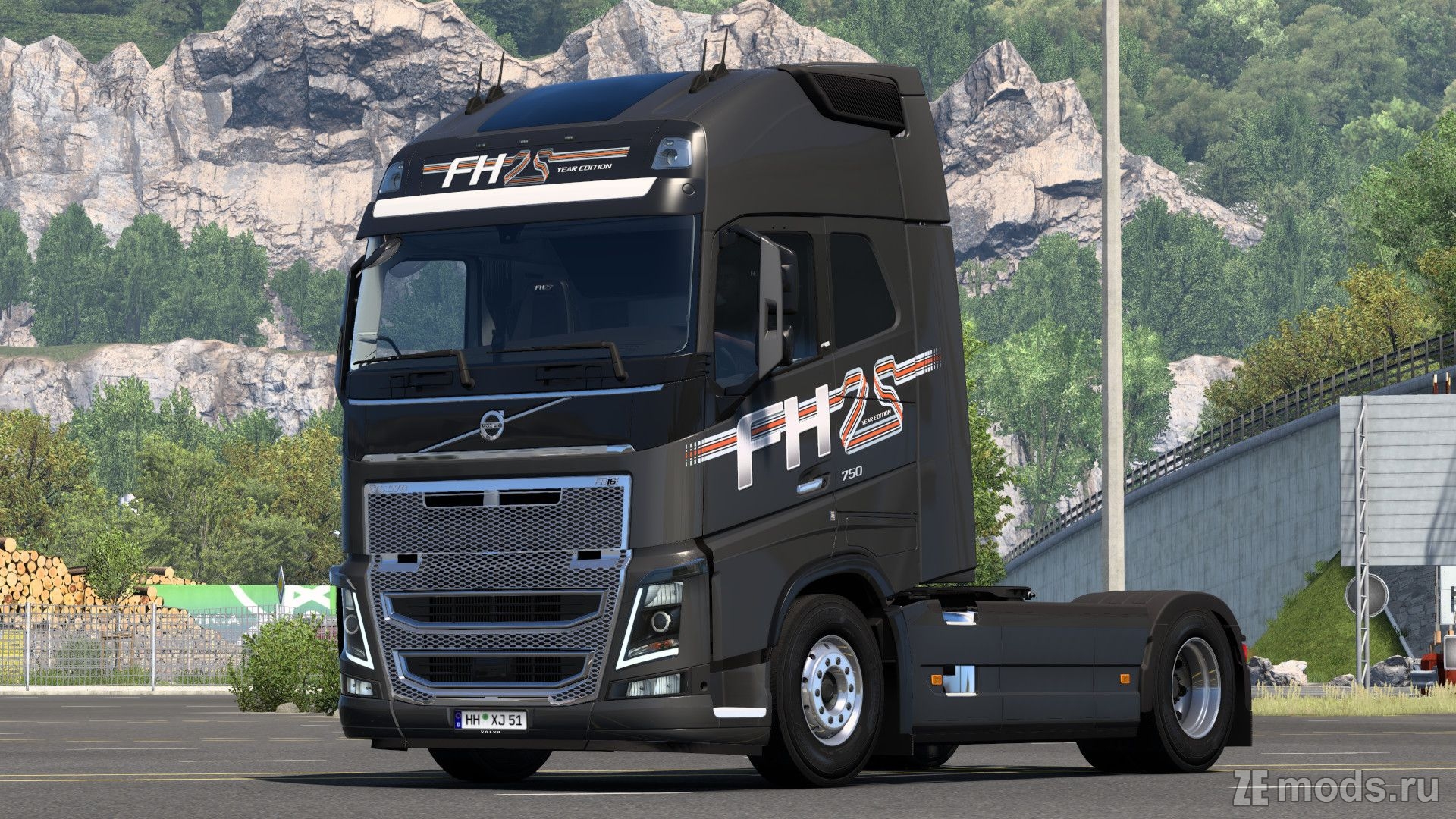 Мод Volvo FH4 Reworked by Zahed (0.2) для Euro Truck Simulator 2 (1.57)