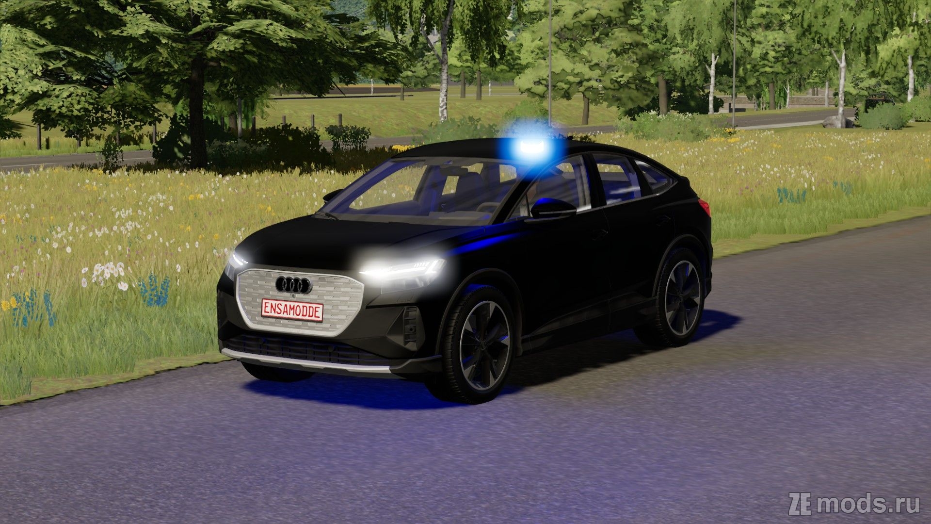 Мод Audi Q4 F4 E-Tron Sportback (0.1) для Farming Simulator 22