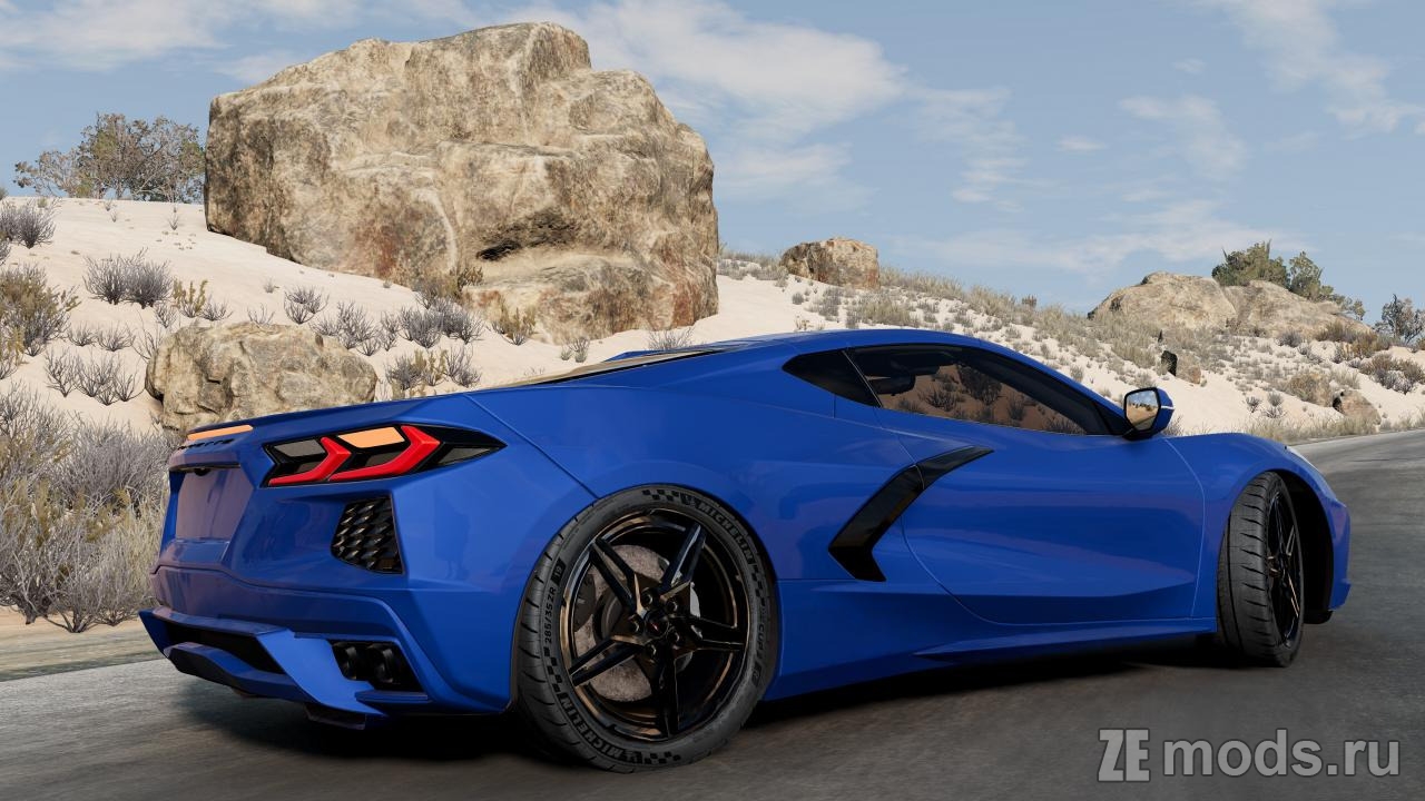 Мод Chevrolet Corvette C8 (1.0) для BeamNG.drive (0.38.x)