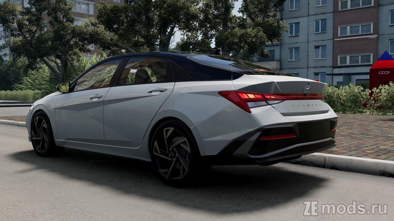 Мод Hyundai Elantra (2022-2024) (1.0) для BeamNG.drive (0.38.x)