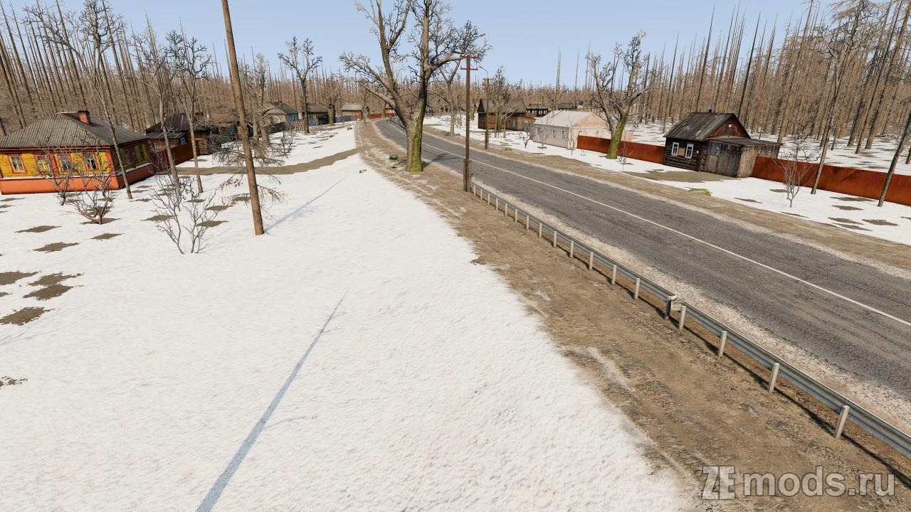 Мод Карта "Russian City Winter" (1.0) для BeamNG.drive (0.38.x)