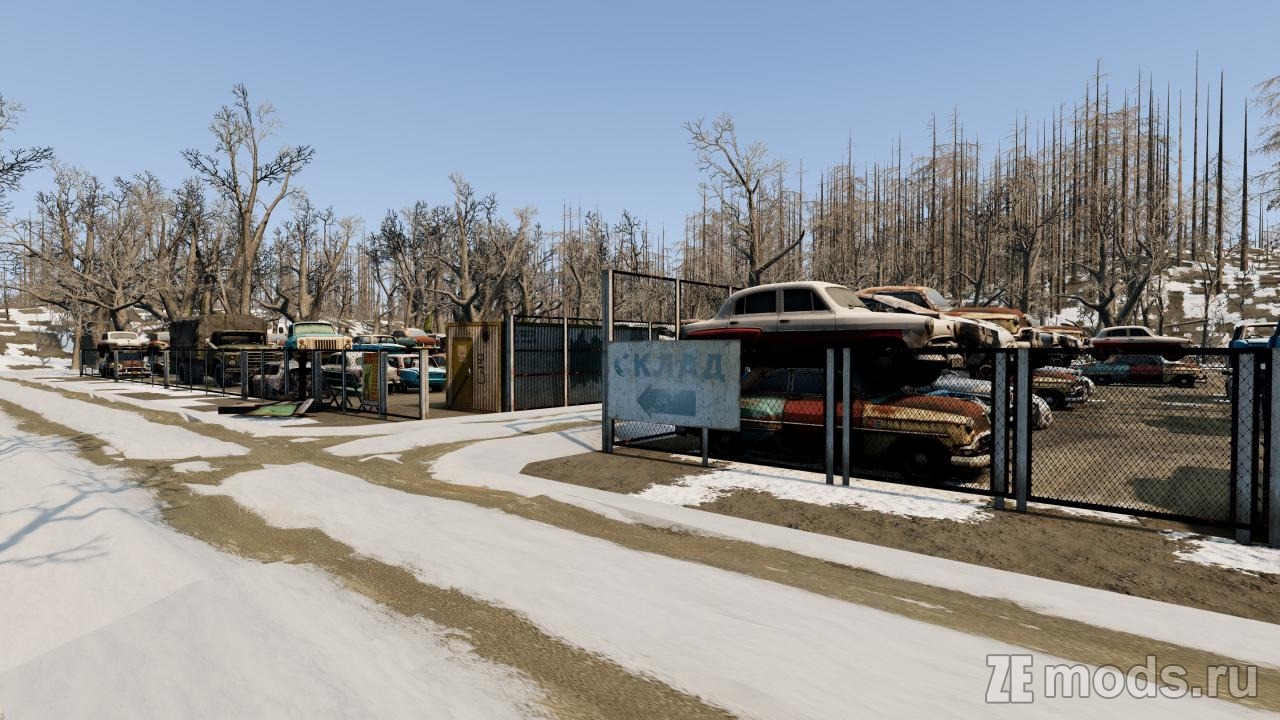 Мод Карта "Russian City Winter" (1.0) для BeamNG.drive (0.38.x)