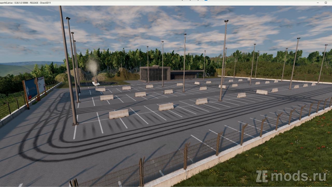 Мод Карта "UKred (drift map)" (1.0) для BeamNG.drive (0.38.x)