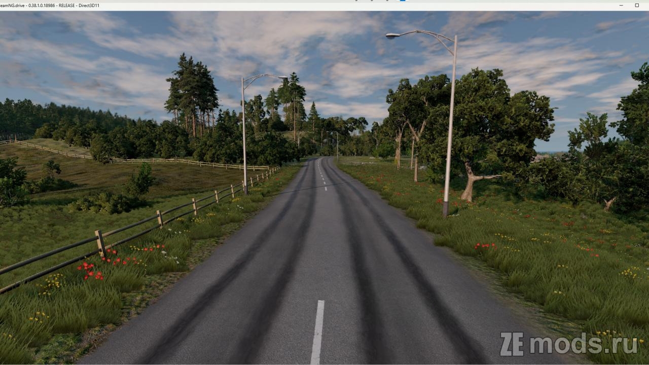 Мод Карта "UKred (drift map)" (1.0) для BeamNG.drive (0.38.x)